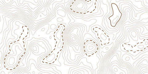  Abstract mountain terrain map background with abstract shape line texture. Design illustration for wall art, fabric, packaging, web, banner, wallpaper. Topographic map pattern background vector