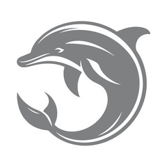 Silhouette of dolphin