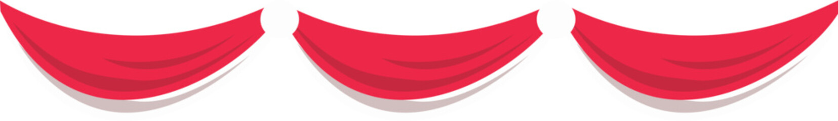 Indonesia Flag Curtain Header 
