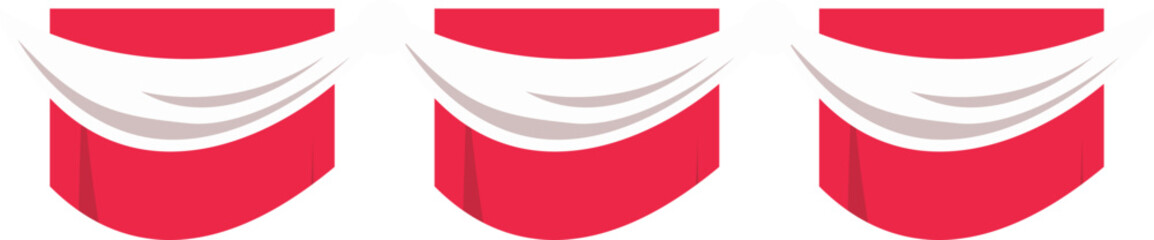 Indonesia Flag Curtain Header 