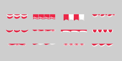 Indonesia Flag Curtain Header 