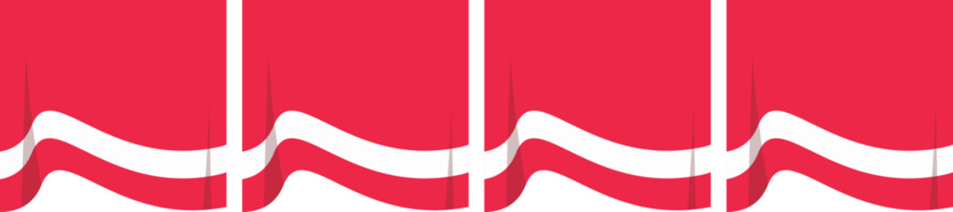 Indonesia Flag Curtain Header 