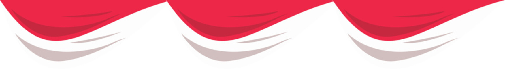 Indonesia Flag Curtain Header 