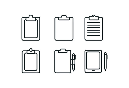 straight perfect out stroke icon mono icons style isolated clipboard leather cover clipboard magnetic clip clipboard legal pad refill clipboard adjustable hinge clipboard pen holster