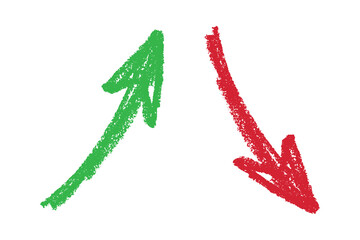 Hand drawn arrow symbol. Business clipart. Single element for design