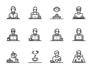 Remote Workers Journey Ultra Minimalist Bundle