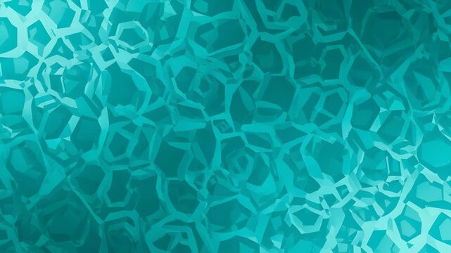 Geometric Mosaic Pattern in Teal Abstract Background Texture Design