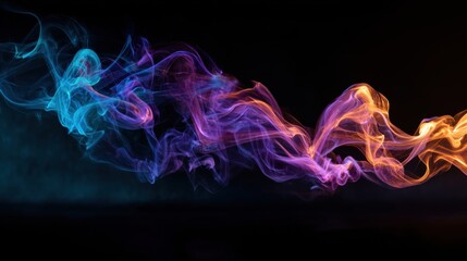 Fototapeta premium Ethereal Wavelengths of Light and Smoke