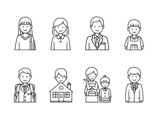 school volunteering ultra minimalist set