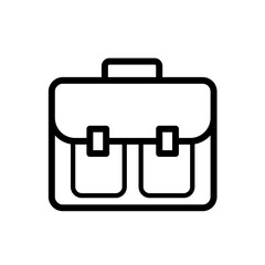 Briefcase - business bag - vector icon