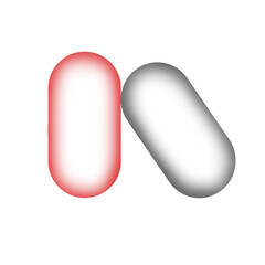 Transparent Background Medicine capsule – Minimal Style