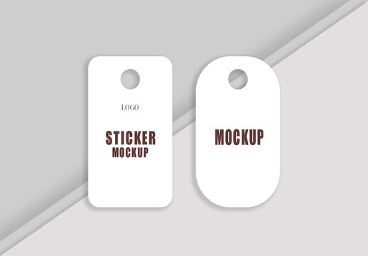 Sticker Mockup Design