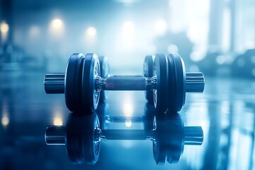 A set of sleek adjustable dumbbells