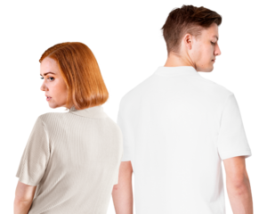 Couple fighting png sticker, transparent background