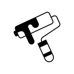 Artist Paint Brush Fill Icon: Painting & Creative Art Supply Symbol