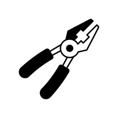 Workshop Pliers Tool Fill Icon: Gripping & Bending Equipment