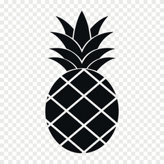 pineapple fruit flat vector icon
