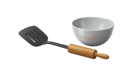 Kitchen Cooking Baking Spatula Bowl Rolling Pin Tools Utensils