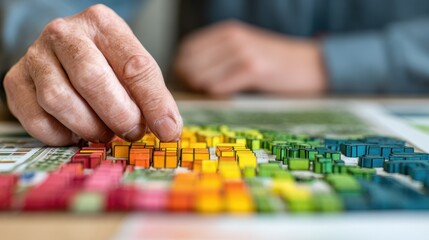 Fototapeta premium Selecting in urban planning balances development needs, environmental impact, and community goals for optimal land and resource use. 
