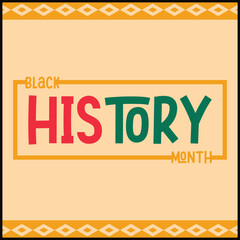 vector illustration black history month