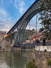 Romantic backstreet, side street or alley in historic old town of Porto Oporto, Portugal with...
