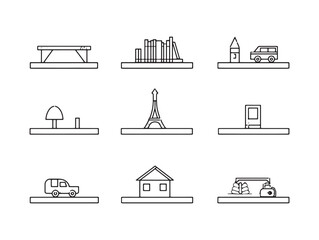 Shelf Bracket Ultra Minimalist 2D Line Two