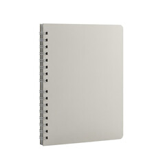Blank spiral notebook on transparent background for layouts design  