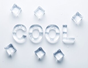  ice cubes COOL text 