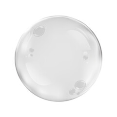 PNG Glossy transparent bubble sphere on transparent background