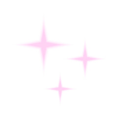 Obraz premium PNG Pink sparkling star illustration on transparent background