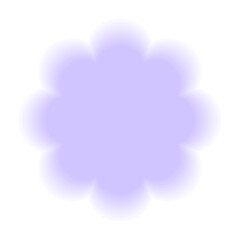 PNG Soft purple scalloped flower on transparent background