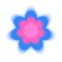 PNG Colorful abstract floral design on transparent background