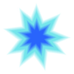 PNG Vibrant abstract starburst design on transparent background