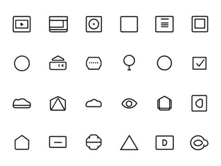 Modern minimal icon of Slide in Menu concept