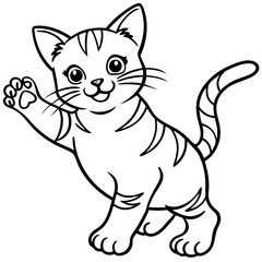 Obraz premium cat, cartoon, animal, kitten,