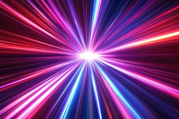 Obraz premium Radiant, vibrant burst of color radiating outward