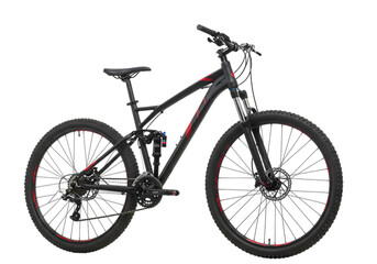 Black Full Suspension Mountain Bike