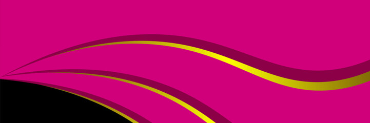 Vector magenta line background curve element with black space for text and message design, stunning royal design