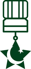 Star badge   Pakistan flag icon 
