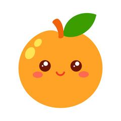 Cute fruit emoji collection with smiling faces on white background in colorful cartoon style, Fruit emoji set with white background, Kawaii fruit face vector pack, Funny fruit emoticons illustration

