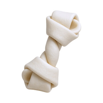 Twisted rawhide chew toy for dogs, perfect for chewing and playtime fun