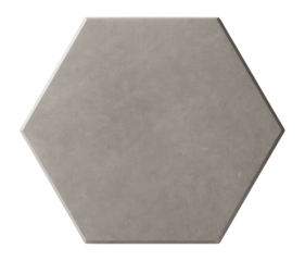 Hexagonal paving tile for a contemporary apartment patio, crafted from durable porcelain with a matte surface.