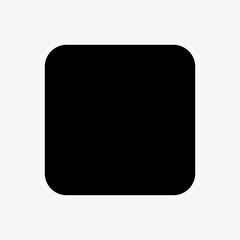 Abstract minimalistic black shape design vector