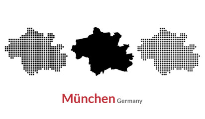 Obraz premium Munich map