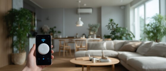 Modern home automation concept with ai hub for seamless control and integration
