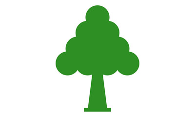 green tree vector icon