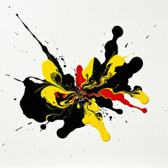 red and yellow paint
