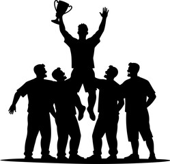 tennis, silhouette, sport, players, female athletes, tennis match, racquet, action, movement, athletic, competitive, black and white, vector art, illustration, 