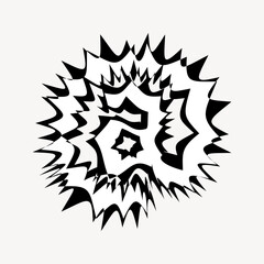 Obraz premium At the rate sign, abstract symbol design vector