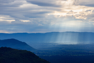 Beautiful landscape in the morning ,Pha Mor E Daeng ,Kantharalak,Sisaket,Thailand